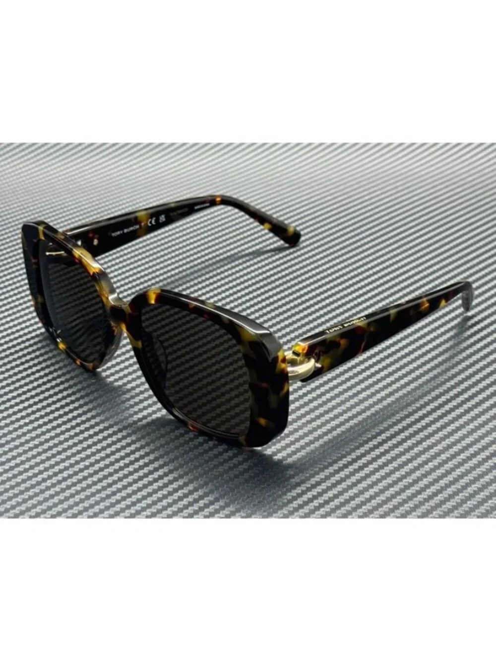 New Tory Burch Women Brown Tortoise Sunglasses 53-18-135